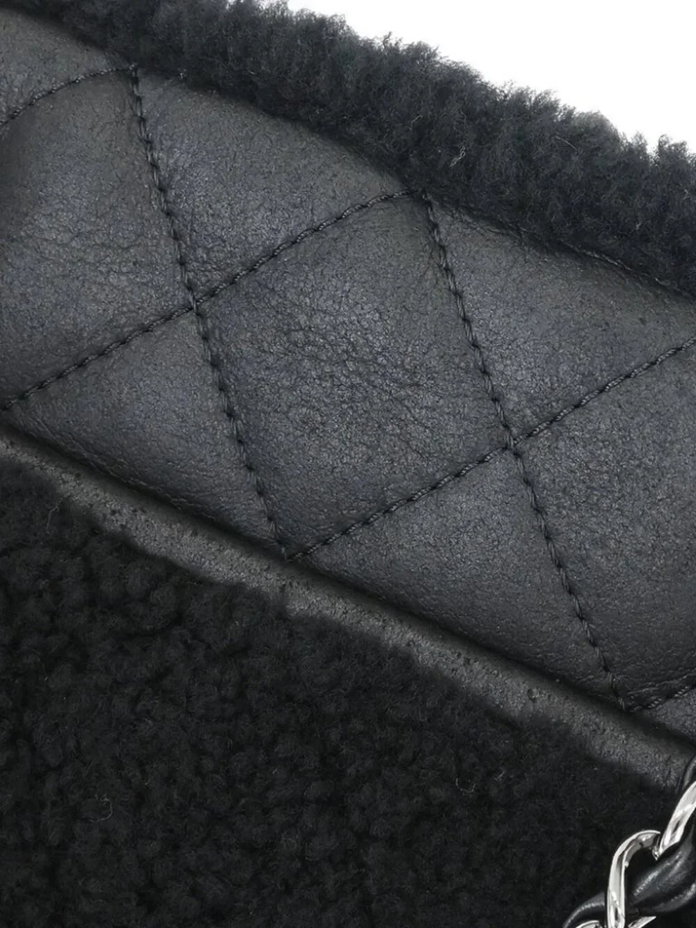 Chanel Black Mouton Chain Tote Bag 178246